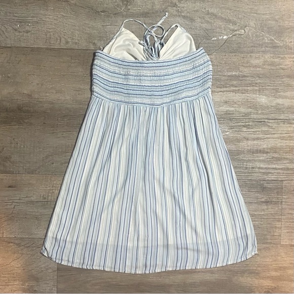 NWT A.E. American Eagle Halter Cabana Striped Sundress Mini Length Beach Fall - Picture 3 of 4